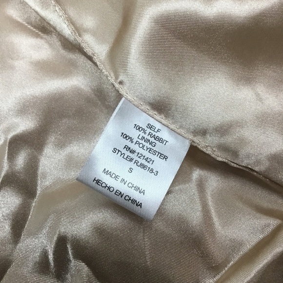 𝅺ELLISON Luxurious Rabbit Fur Vest Size Small - Picture 7 of 7